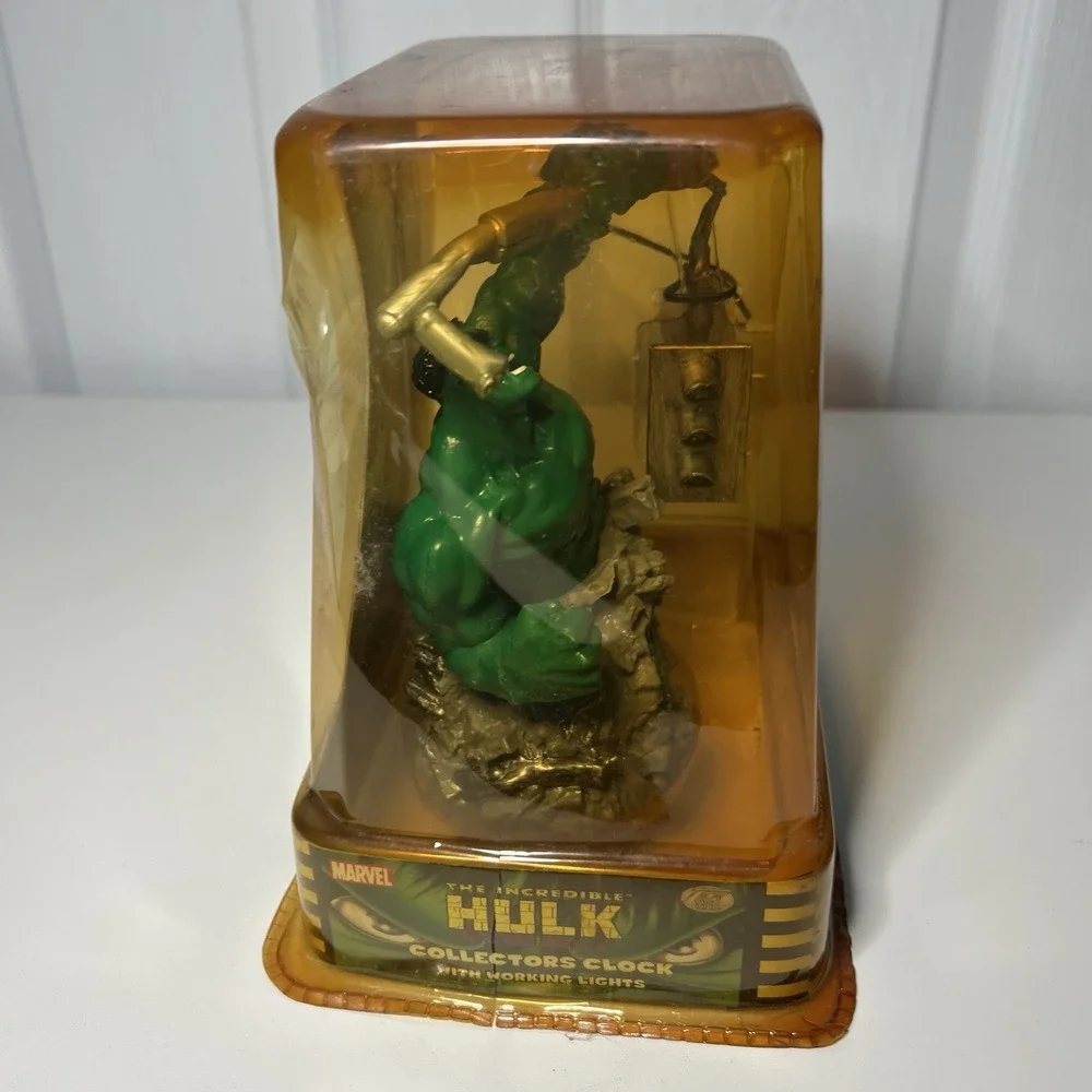 2003 Tek Time Marvel The Incredible‎ HULK Collectors Clock With Working Lights